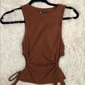 Brown tank top